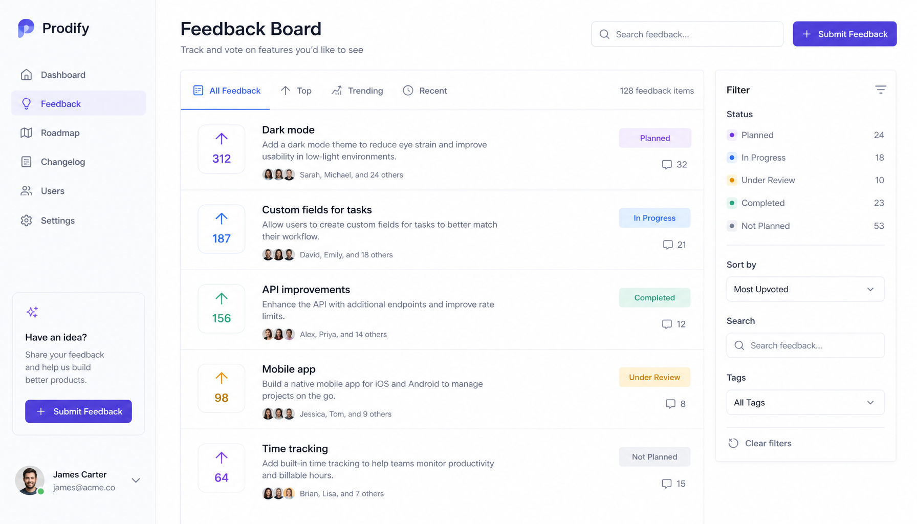 landing page hero