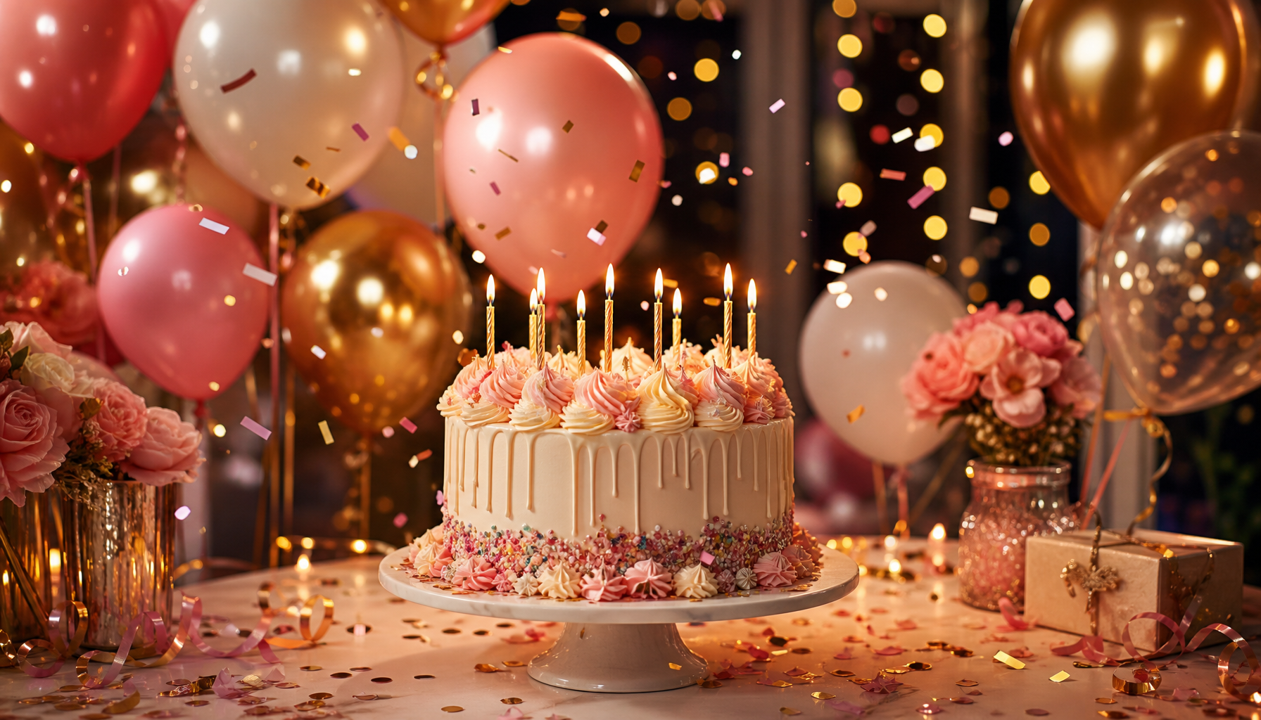 Birthday celebration banner